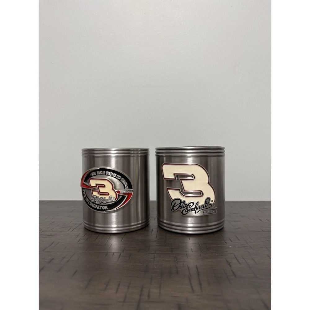 Dale Earnhardt SR #3 Vintage Motorhead Piston Koozie Set of Two NASCAR